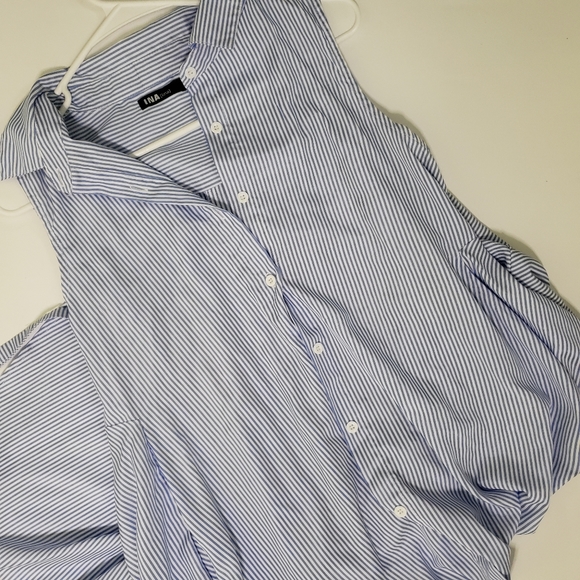 High low asymmetrical button down top 53 - Picture 3 of 4